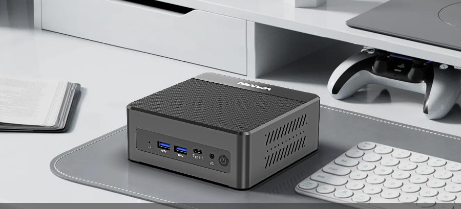 M002 Mini PC on desk